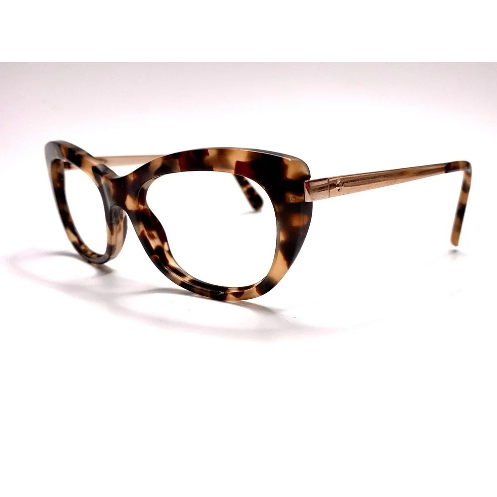 Kate Spade Brown Amber Clear Tortoise Cat Eye Glasses Jayne/S ESP Y6 53 17 135